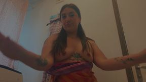 Joy- squirting milk in my tits