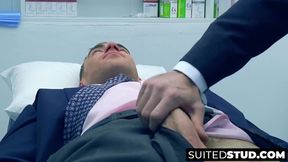 Dr Mike De Marko rips Kayden Gray's pants to devour his dick