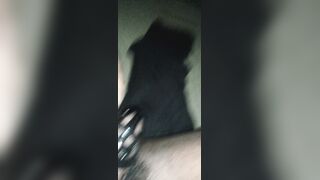 Would you pull over and poke me? ~ Plumbing my arse with a faux-cock in public