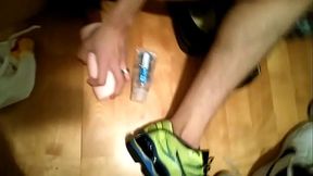 Big cock jerk off with new toy/試用新玩具R20