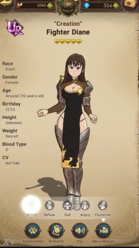 Busty Diane plays naughty in a sinful world of animation