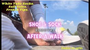 Sock and Shoe Removal After A Long Walk