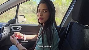 My Pretty Slim Latina Neighbor Pleased Me With The Hottest Bj & Let Me Fuck Her Hard In The Car