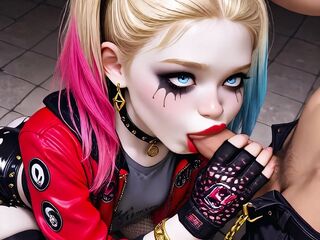 Yoghurt Party Vol. 1: Psycho Harley & Classic Lara POV (Deepthroat, Facial, AI Animation)