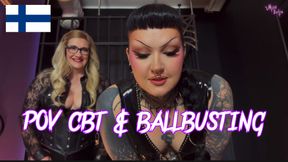 POV BALLBUSTING PUNISHMENT! Finnish video
