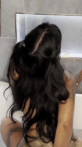 Wet & Horny - Giving Myself an Orgasm in the Bathtub