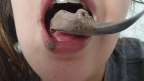 Indulgent Ice Cream Delights – Up-Close Chewing, Licking, and Satisfying ASMR Fantasy