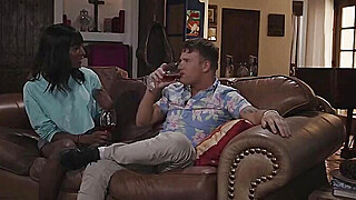 Stepbro watch TS Stepsister Natassia Dreams bangs her lovers ass