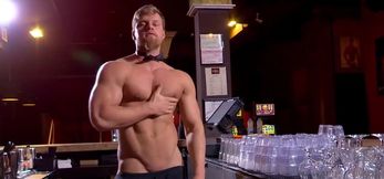 Bar Cock: Muscular Bartender Brad Jerks Off at Work