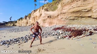 Beach Bros Enjoy Each Other's Body! - NextDoorBuddies