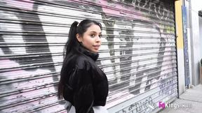 Hot Latina Daniela Nerea loves exposing her curves in front of crowds!