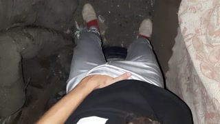 My neighbor and I masturbate together in the barn so that no one sees and cum many times - IkaSmokS