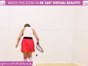 VR Bangers - DILLION and PRISTINE SCISSORING after NAKED Racquetbal