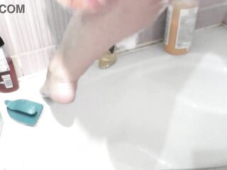 Lover screwed my wife in twat doggy position on washing machine and creampie. Treason. Cum in snatch. Ejaculation. Cream pie. Sex after shower. Sexy blond mother I'd like to fuck. Natural bazookas. Ideal butt. Fetish In stocking