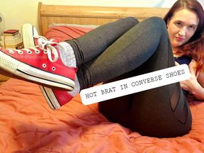 Hot Brat in Converse Shoes Torments You