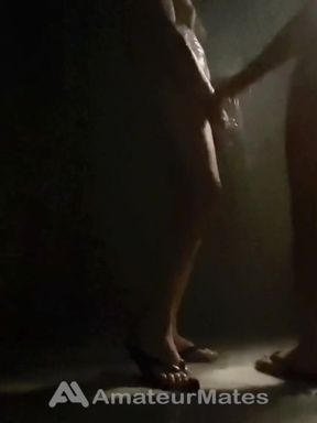 Amateur Boys Caught Having Fun at the Swimming Pool's Shower