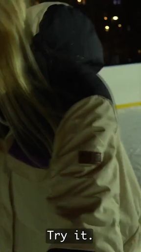 VIP4K. Funky Town got caught at a public skating rink and got fucked   Clip 1