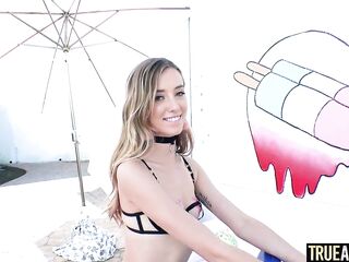 TRUE ANAL – Slim golden-haired Haley Reed needs greater amount anal