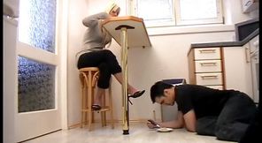 Eating from the floor
