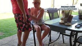 Tinder date mutual masturbation with hot blonde