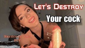 Lets Destroy your cock - Extreme CBT POV - [720p]