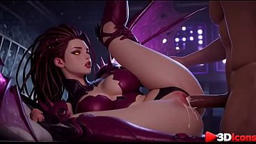 Sarah Kerrigan was captured and fucked by a soldier with a huge cock [AI]