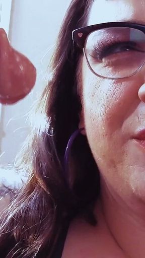 Goon Fuel - MILF in Glasses Blows Big Cock