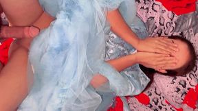 Coming from the prom, the puffy-dressed girl gets her first missionary