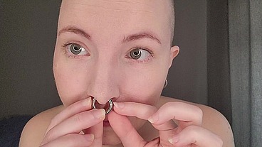 Septum piercing update!