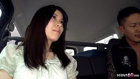 Japanese Cutie Madoka Araki Seduces Strangers' Dicks in Racy Ride