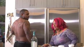 Big ass ebony fucked hard from behind
