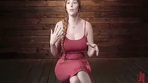 Helpless Redhead In Bondage Made To Cum - Lauren Phillips