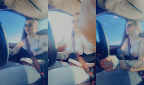 Ugly Brunette Showing Off Het Tattooed Tits