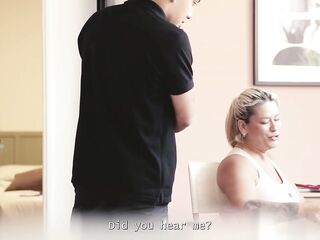 Stepmother asks her stepson to keep a secret in swap for sex
