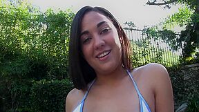 Ambitious Girl Wraps Thick Meaty Pussy Lips Around Lucky Older Mans Cock