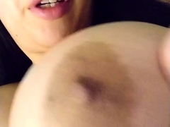 Close up cock jerking solo