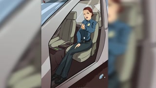 Sex in the patrol car hentai game