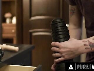 PURE TABOO Angry Lauren Phillips Catches Pervert Virgin Stepson Snooping Where That guy Shouldnt Be