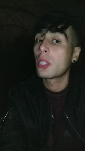 Swallowing Anonymous Cum After Sucking Cock in Totally Dark Outside
