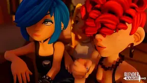 Goth Beauty Teases Eddie with Steamy Oral Solo Play Beneath the Full Moon