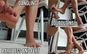 Bare Legs and Feet, Legs in Louboutins, Dangling