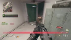 Strella plays with Nerf darts