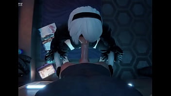 Nier: Automata - Qu&eacute_ rico se siente recibir una buena chupada de 2B