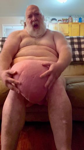 Fat pig on couch