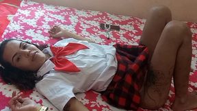 estudante sendo fudida pelo padrasto - leo ogro