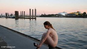 Sabrina Nude in Public Hamburg 1