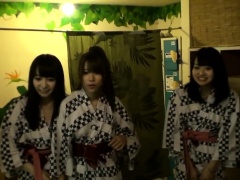 Real cosplay nippon blowbanging in group