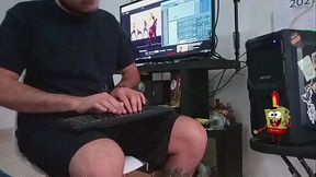 Latin guy with nice and big cock playing  &quot_U Can'_t Touch This&quot_