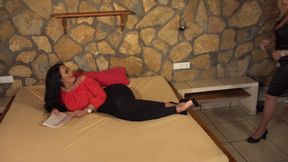 Sandy and Mandy Insert Black Dildos