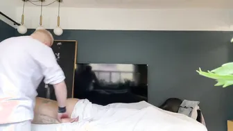 Daddy Bear Gets Hard During Massage and Seduces Masseur